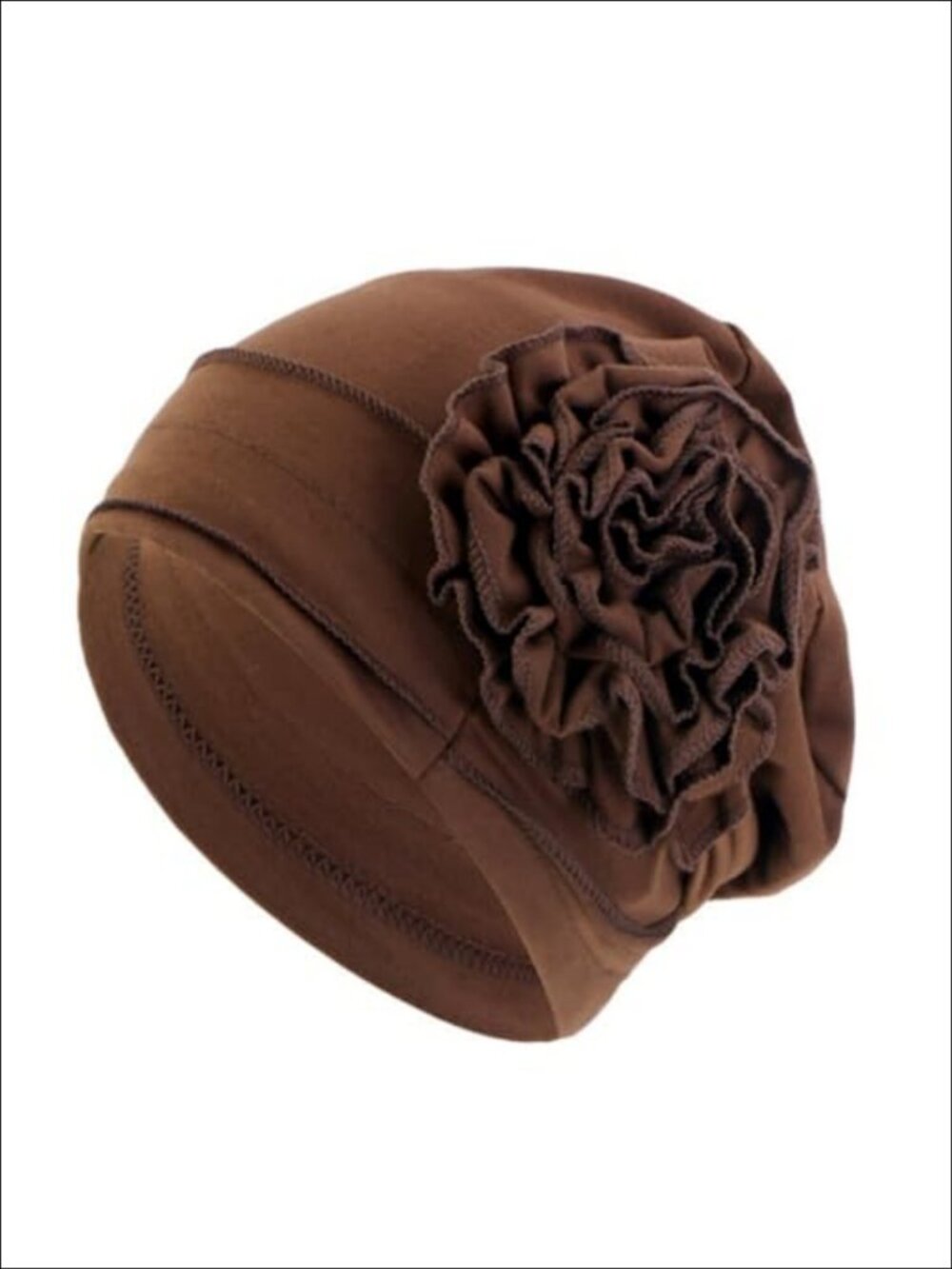 Pre Tied Flower Chemo Beanie Turban Headwear for Women Cancer Hair Cover